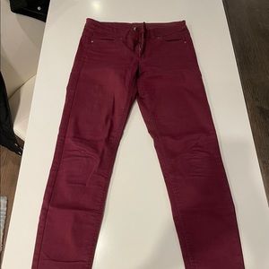 Divided Red Jeans